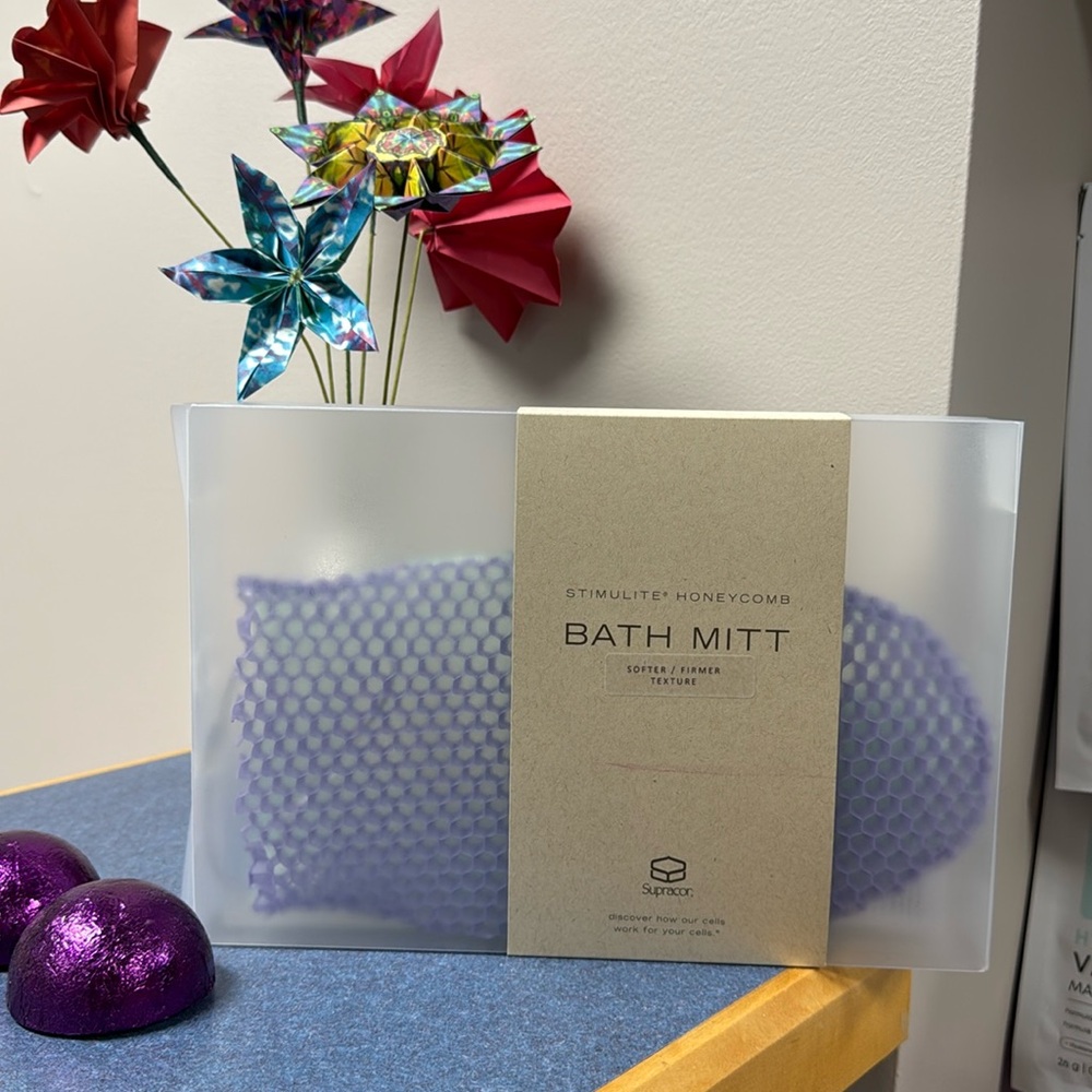 Supracor Stimulite Honeycomb Dual-sided Bath Mitt soft/firm Exfoliating Massage